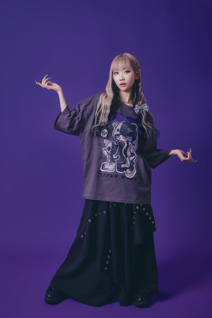 【PSYCHO NATION】× たぶん、無理。  木天蓼にゃん子 TEE(716600)