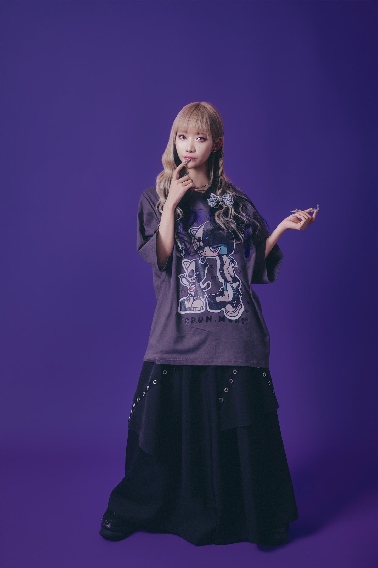 【PSYCHO NATION】× たぶん、無理。  木天蓼にゃん子 TEE(716600)