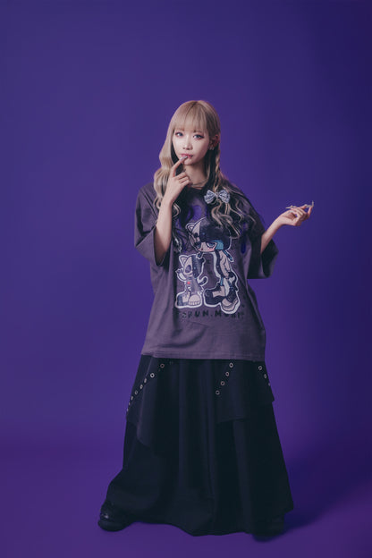 【PSYCHO NATION】× たぶん、無理。  木天蓼にゃん子 TEE(716600)