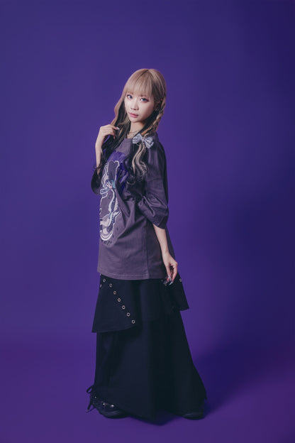 【PSYCHO NATION】× たぶん、無理。  木天蓼にゃん子 TEE(716600)