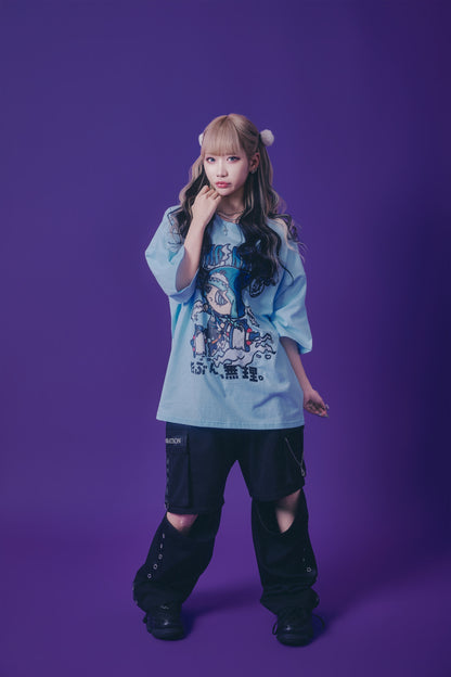 【PSYCHO NATION】× たぶん、無理。  サメちゃんズ TEE(716601)