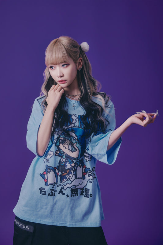 【PSYCHO NATION】× たぶん、無理。  サメちゃんズ TEE(716601)