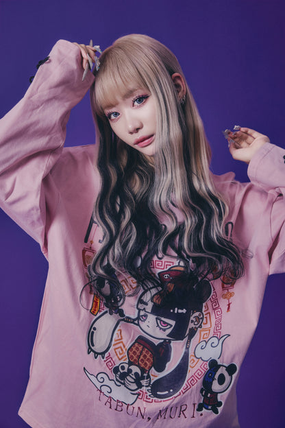 【PSYCHO NATION】× たぶん、無理。  中華パン子 ロンTEE(716602)