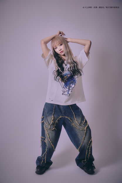【P.N UNDERGROUND＿転生したらスライムだった件】リムルダメージ TEE (716605)