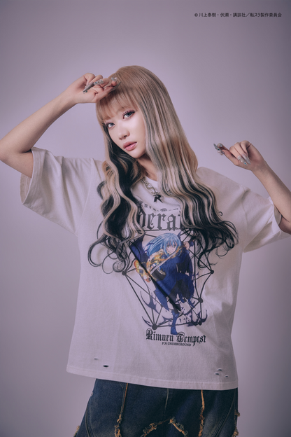 【P.N UNDERGROUND＿転生したらスライムだった件】リムルダメージ TEE (716605)