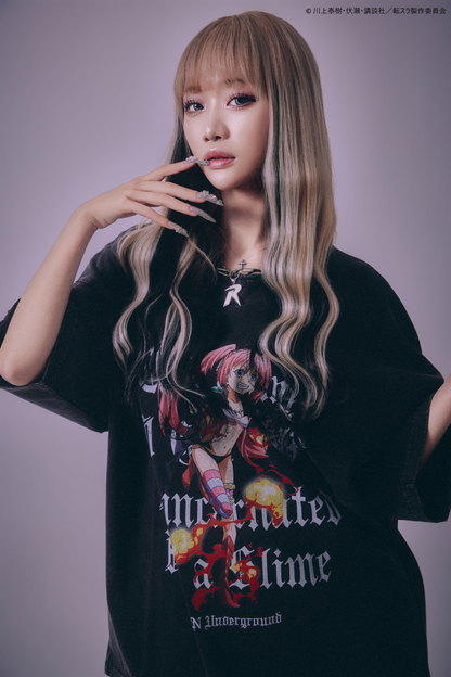 【P.N UNDERGROUND＿転生したらスライムだった件】ミリムダメージ TEE (716606)