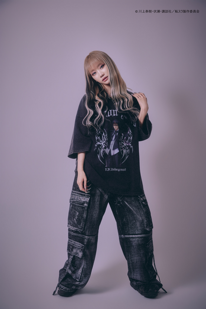 【P.N UNDERGROUND＿転生したらスライムだった件】ディアブロダメージ TEE (716607)