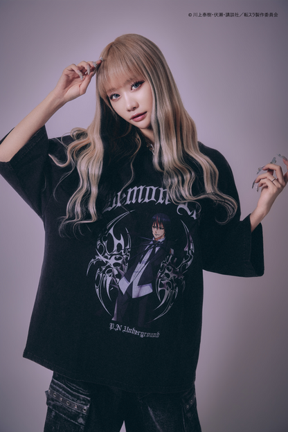 【P.N UNDERGROUND＿転生したらスライムだった件】ディアブロダメージ TEE (716607)