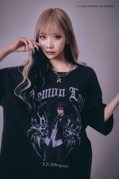 【P.N UNDERGROUND＿転生したらスライムだった件】ディアブロダメージ TEE (716607)