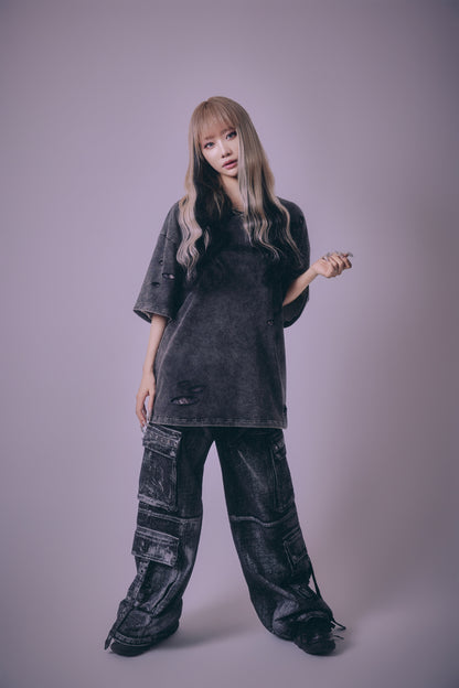 【P.N UNDERGROUND】ダメージアンサンブル TEE (716401)