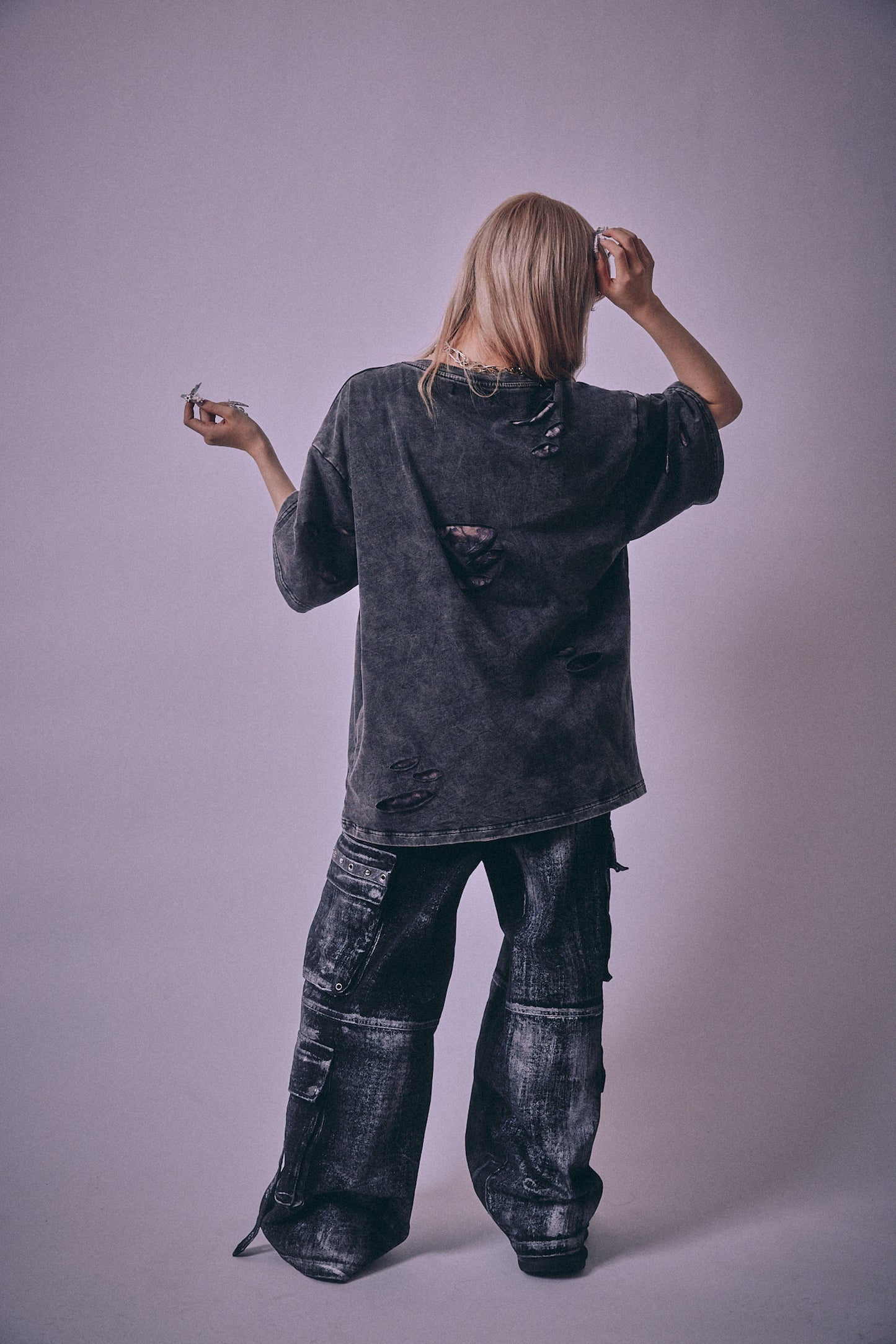【P.N UNDERGROUND】ダメージアンサンブル TEE (716401)