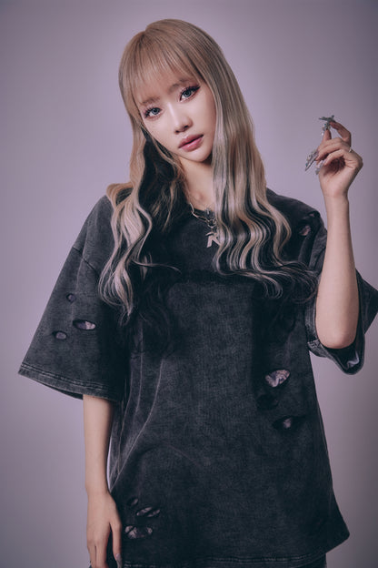 【P.N UNDERGROUND】ダメージアンサンブル TEE (716401)