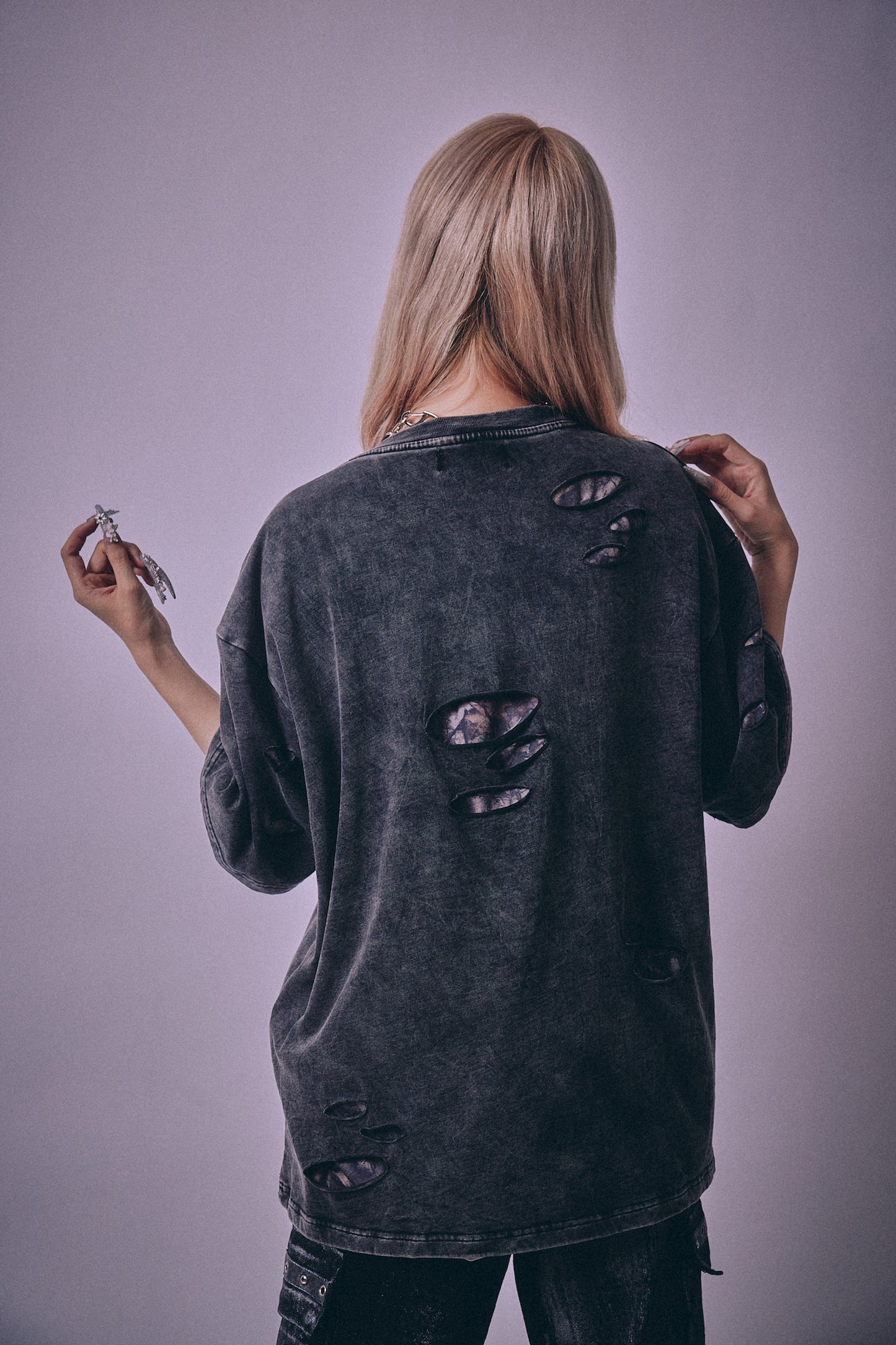 【P.N UNDERGROUND】ダメージアンサンブル TEE (716401)