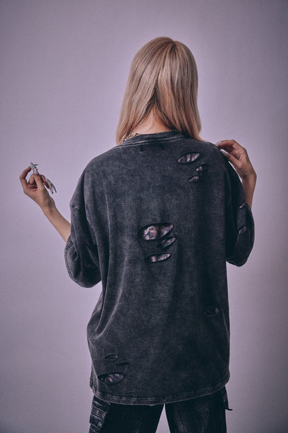 【P.N UNDERGROUND】ダメージアンサンブル TEE (716401)