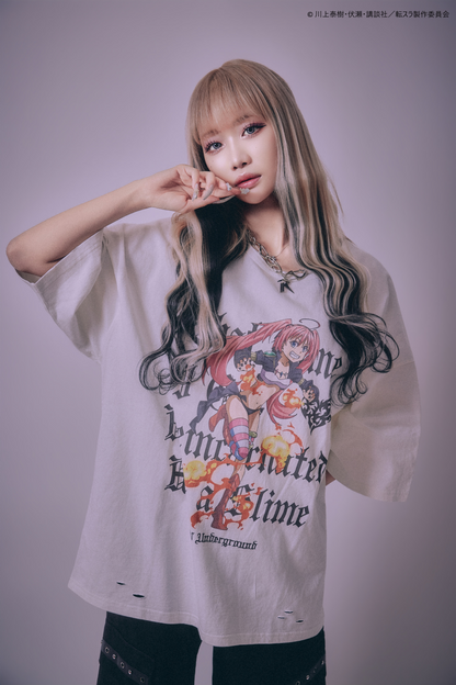 【P.N UNDERGROUND＿転生したらスライムだった件】ミリムダメージ TEE (716606)