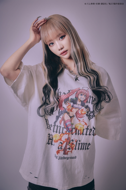 【P.N UNDERGROUND＿転生したらスライムだった件】ミリムダメージ TEE (716606)