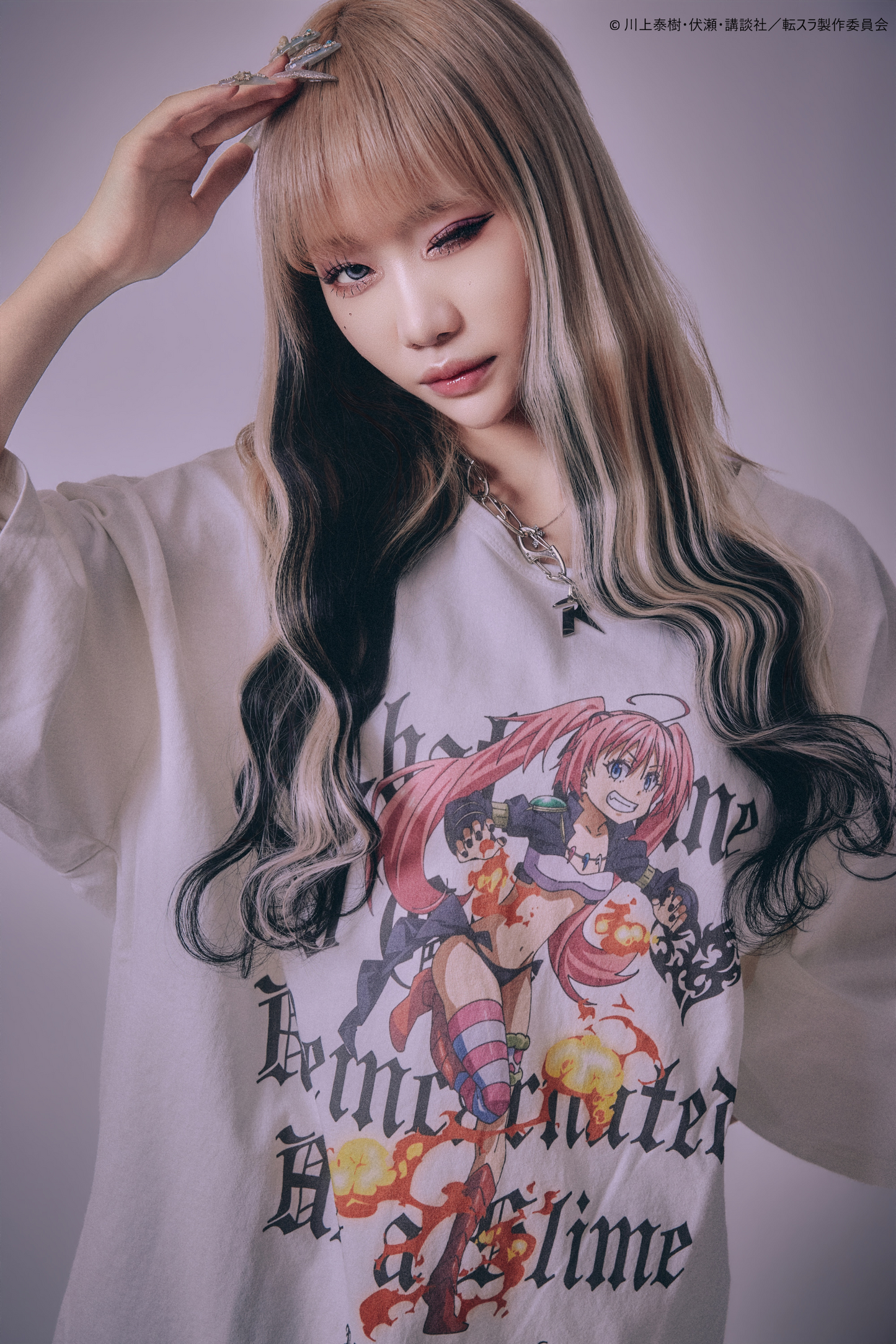 【P.N UNDERGROUND＿転生したらスライムだった件】ミリムダメージ TEE (716606)