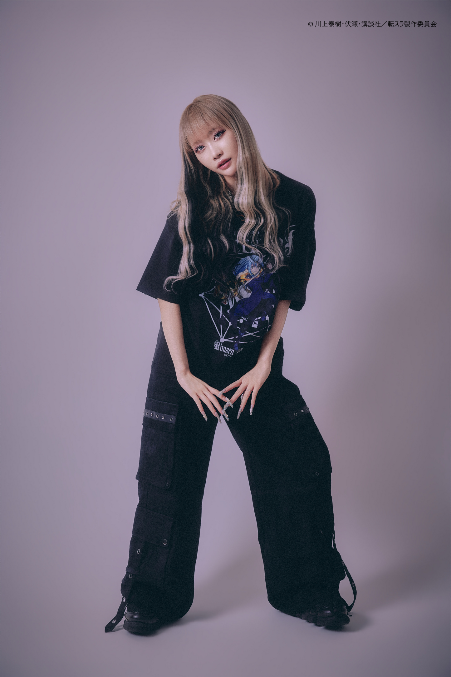 【P.N UNDERGROUND＿転生したらスライムだった件】リムルダメージ TEE (716605)