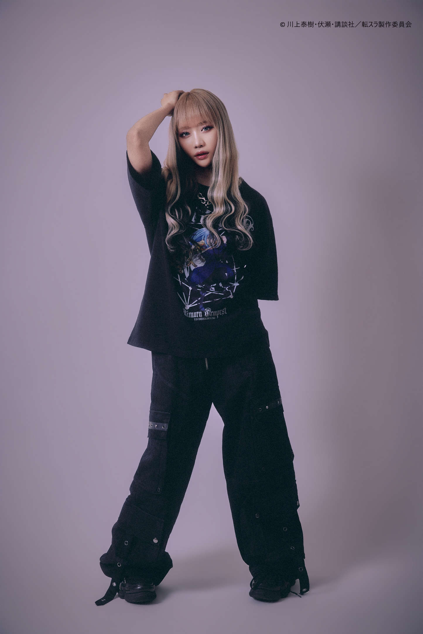【P.N UNDERGROUND＿転生したらスライムだった件】リムルダメージ TEE (716605)