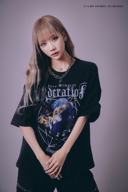 【P.N UNDERGROUND＿転生したらスライムだった件】リムルダメージ TEE (716605)