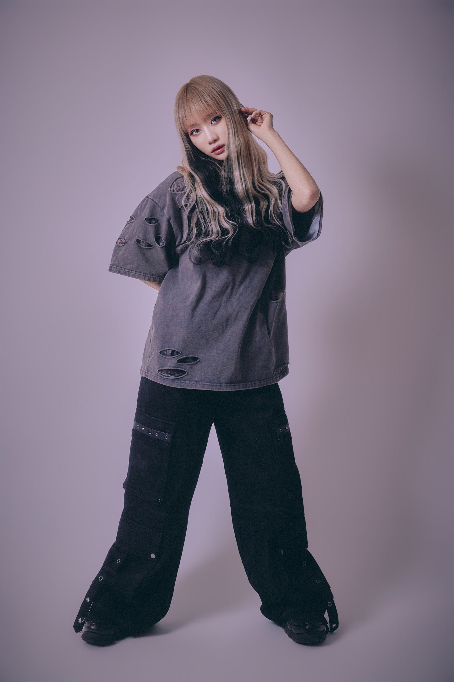 【P.N UNDERGROUND】ダメージアンサンブル TEE (716401)