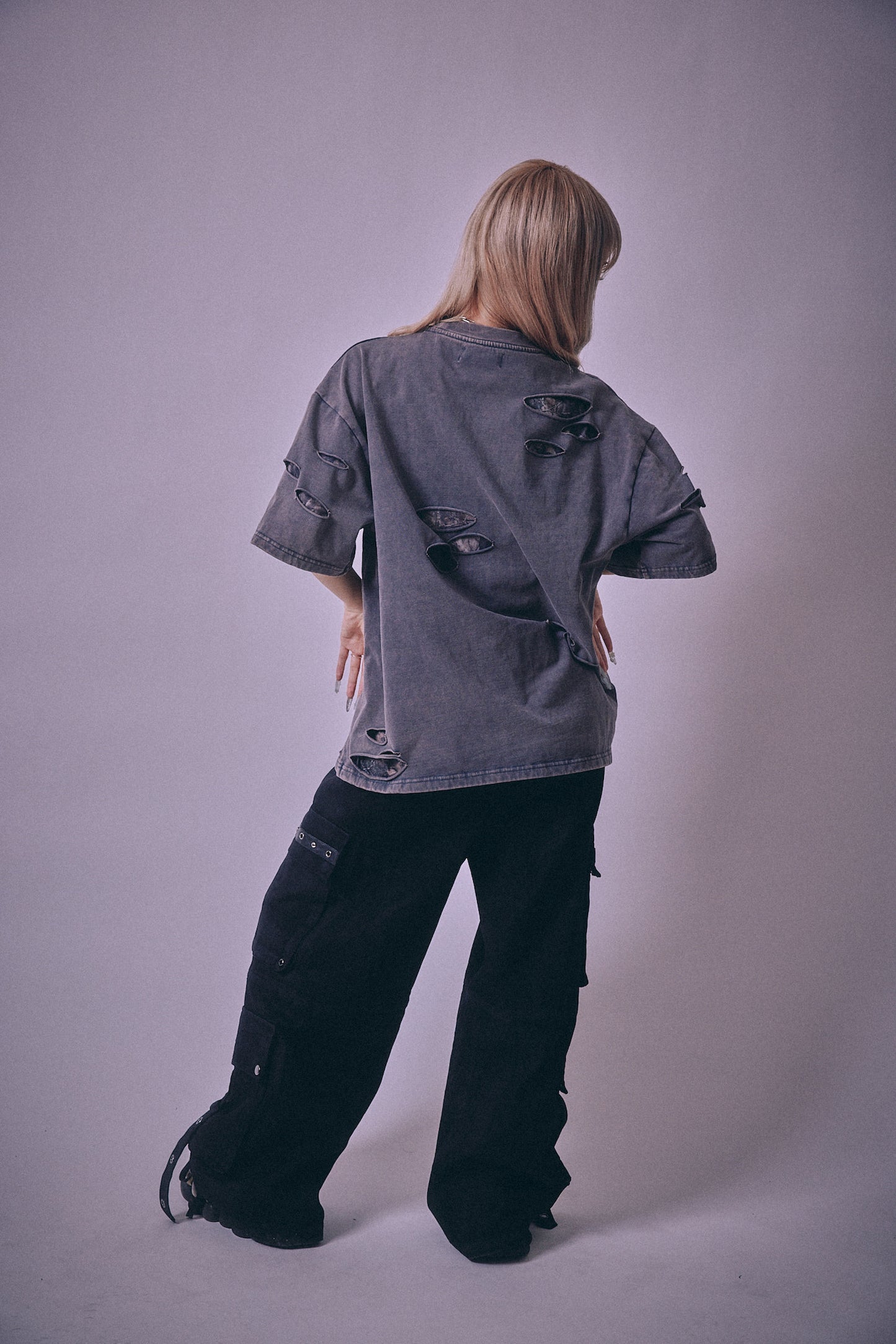 【P.N UNDERGROUND】ダメージアンサンブル TEE (716401)
