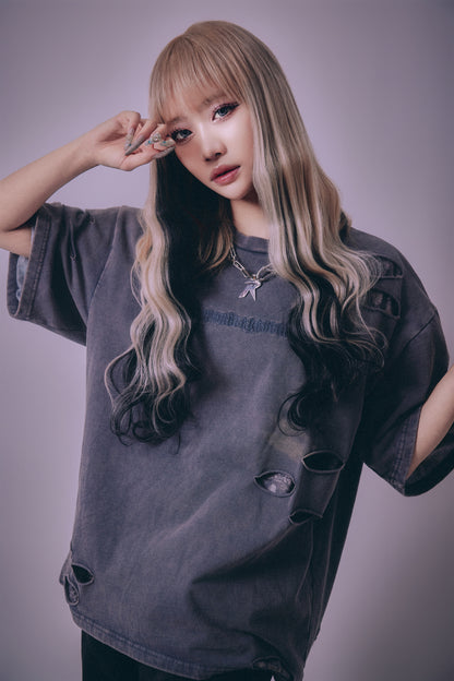 【P.N UNDERGROUND】ダメージアンサンブル TEE (716401)