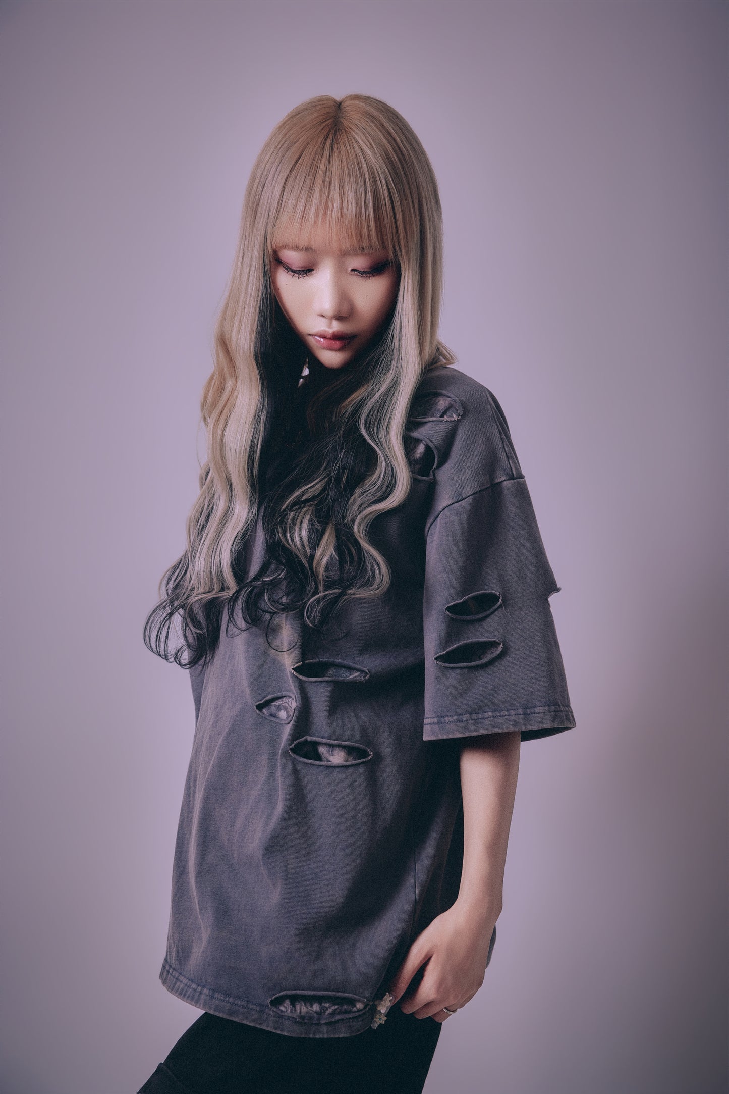 【P.N UNDERGROUND】ダメージアンサンブル TEE (716401)