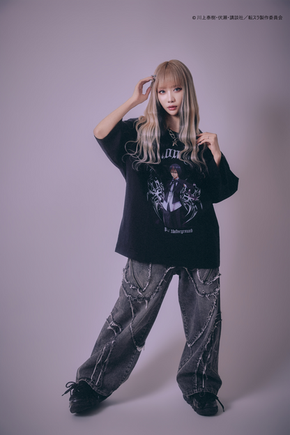 【P.N UNDERGROUND＿転生したらスライムだった件】ディアブロダメージ TEE (716607)