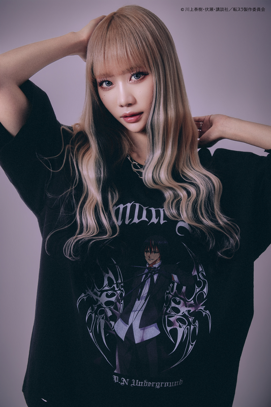 【P.N UNDERGROUND＿転生したらスライムだった件】ディアブロダメージ TEE (716607)