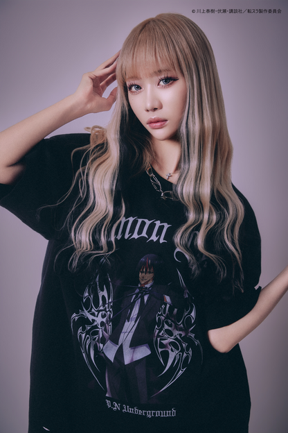 【P.N UNDERGROUND＿転生したらスライムだった件】ディアブロダメージ TEE (716607)