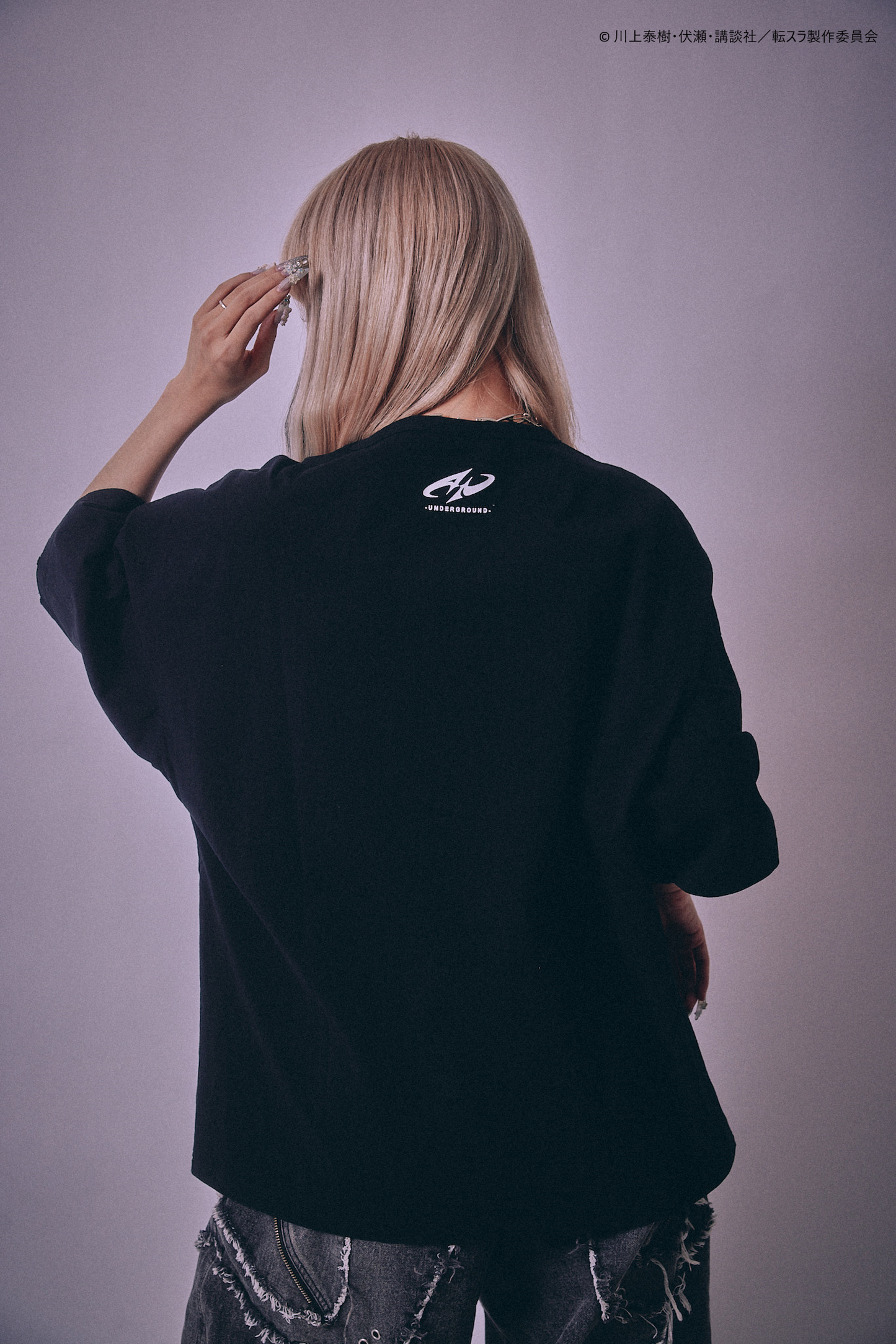 【P.N UNDERGROUND＿転生したらスライムだった件】ディアブロダメージ TEE (716607)
