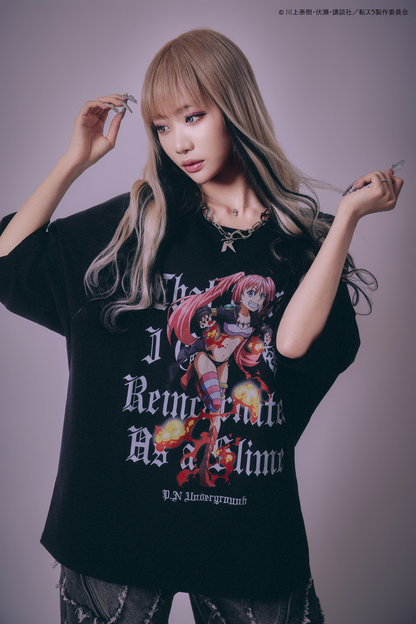 【P.N UNDERGROUND＿転生したらスライムだった件】ミリムダメージ TEE (716606)