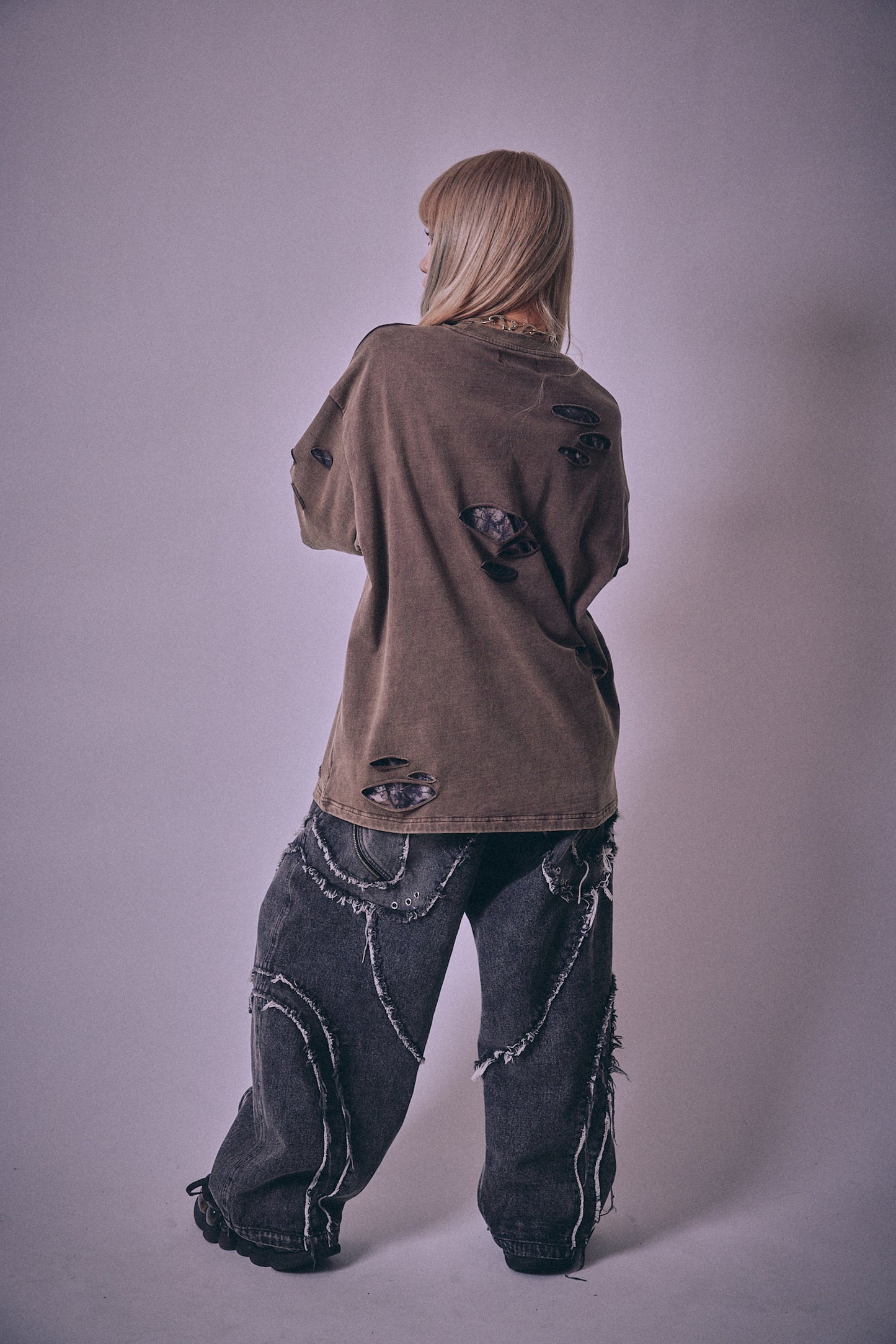 【P.N UNDERGROUND】ダメージアンサンブル TEE (716401)
