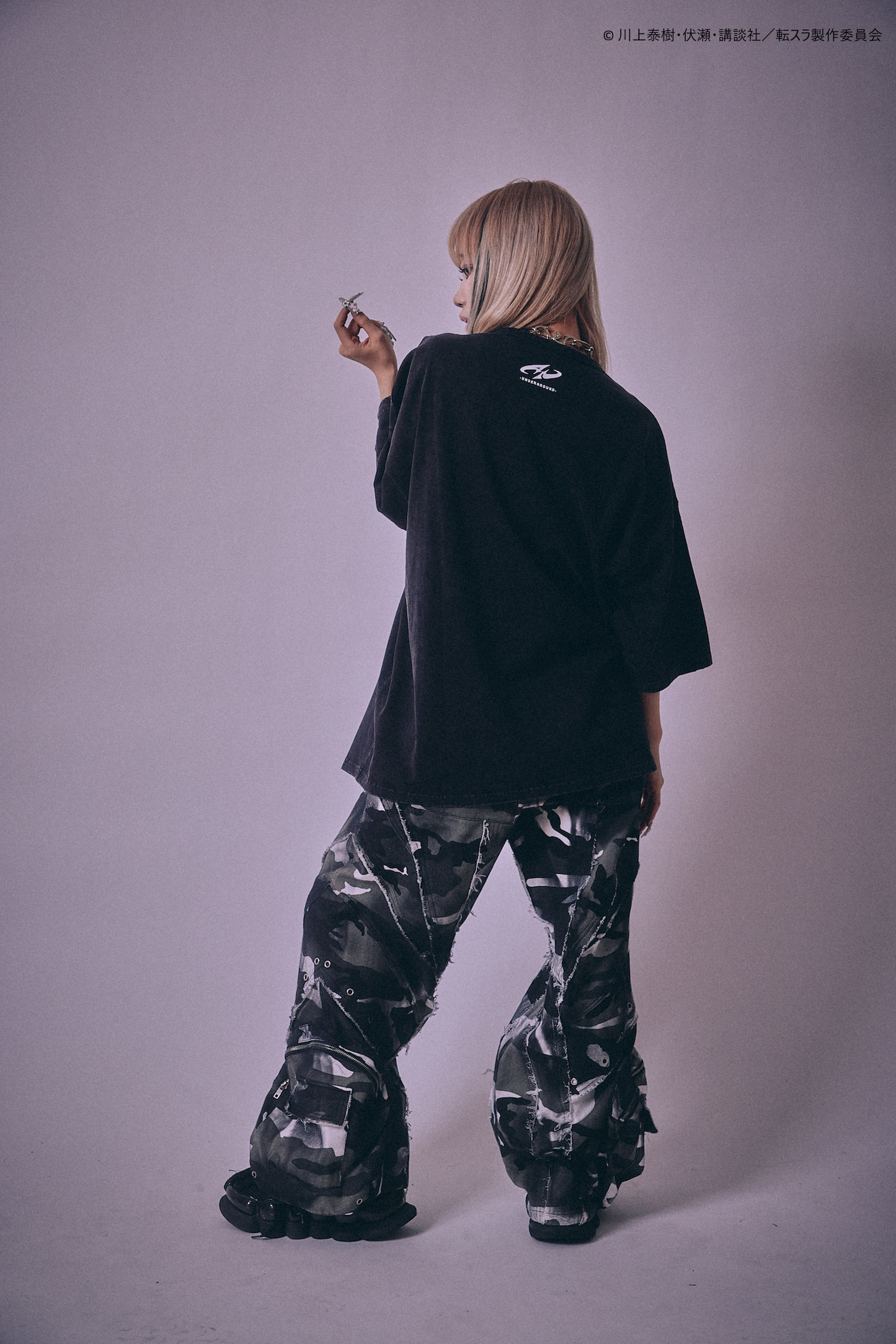 【P.N UNDERGROUND＿転生したらスライムだった件】リムルダメージ TEE (716605)