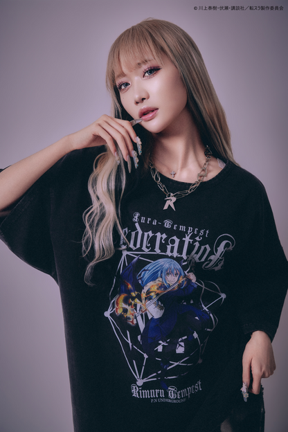 【P.N UNDERGROUND＿転生したらスライムだった件】リムルダメージ TEE (716605)