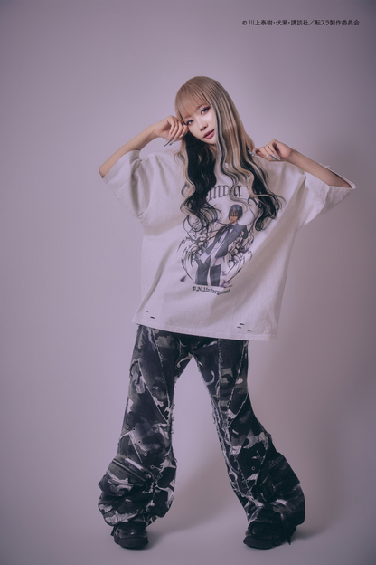 【P.N UNDERGROUND＿転生したらスライムだった件】ディアブロダメージ TEE (716607)
