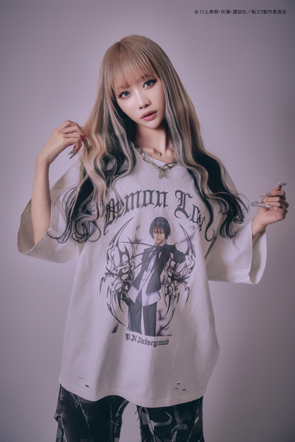 【P.N UNDERGROUND＿転生したらスライムだった件】ディアブロダメージ TEE (716607)