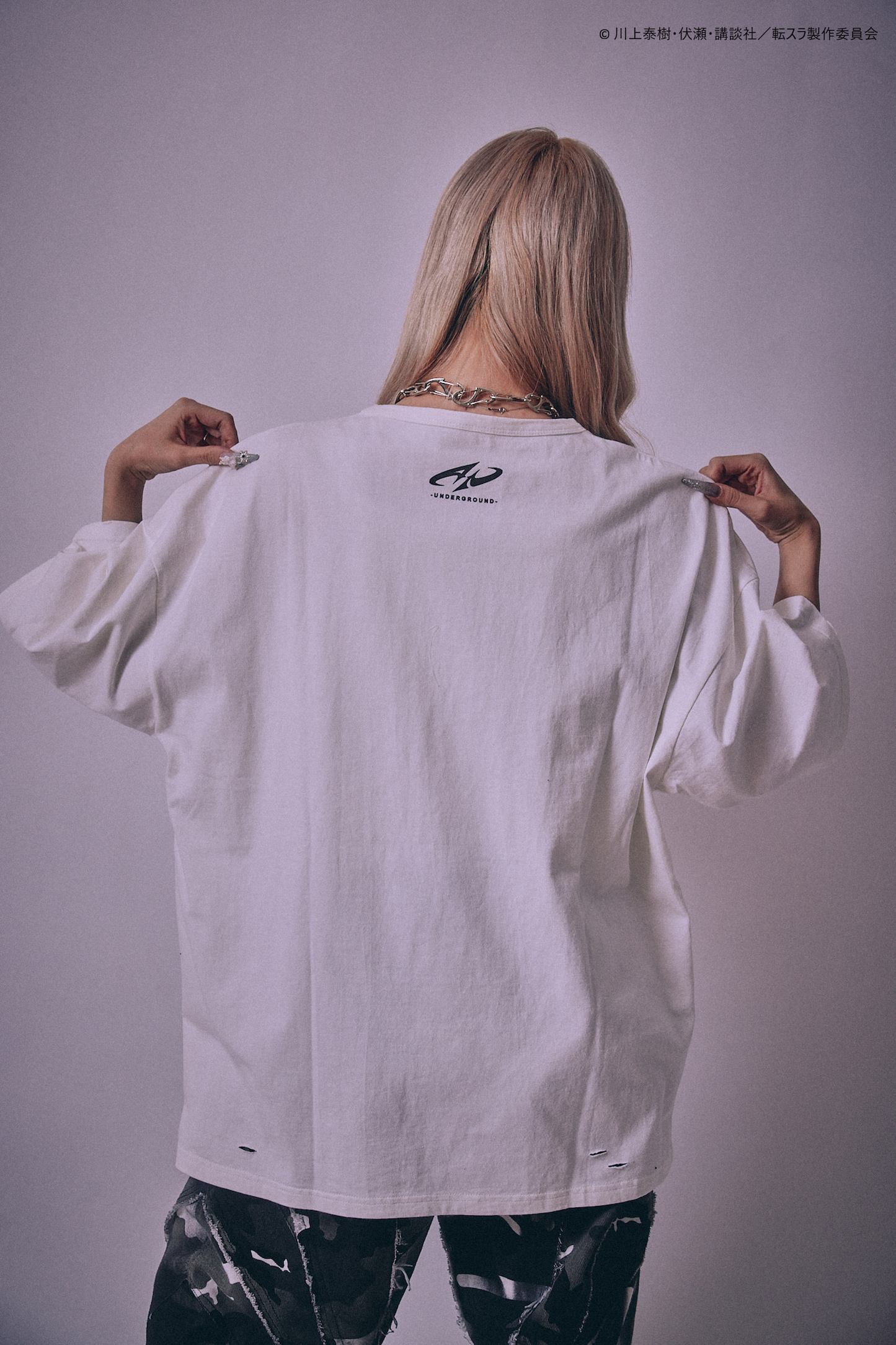 【P.N UNDERGROUND＿転生したらスライムだった件】ディアブロダメージ TEE (716607)