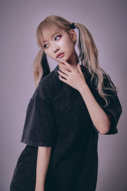 【P.N UNDERGROUND】切替アップリケ刺繡 TEE (716400)