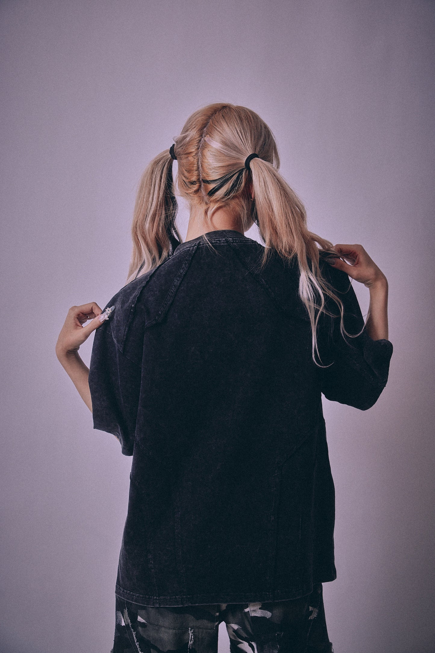 【P.N UNDERGROUND】切替アップリケ刺繡 TEE (716400)