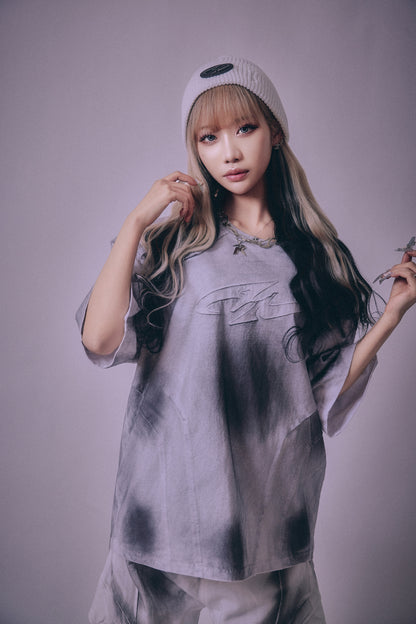 【P.N UNDERGROUND】切替アップリケ刺繡 TEE (716400)