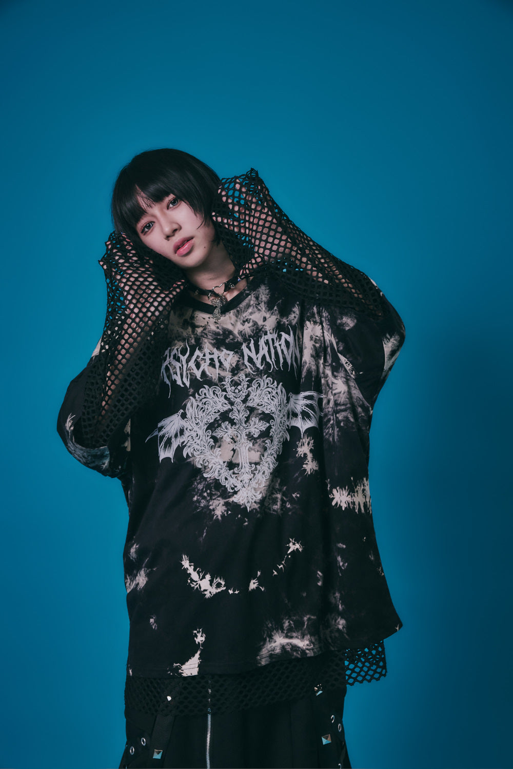 【PSYCHO NATION】メッシュアンサンブルTEE(726605)