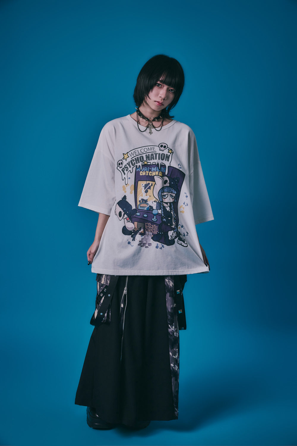 【PSYCHO NATION】× たぶん、無理。  木天蓼にゃん子TEE(726800)
