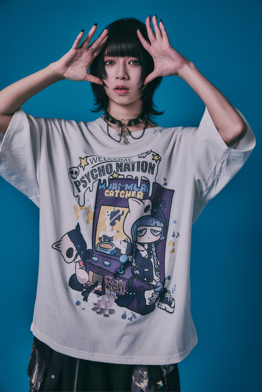 【PSYCHO NATION】× たぶん、無理。  木天蓼にゃん子TEE(726800)