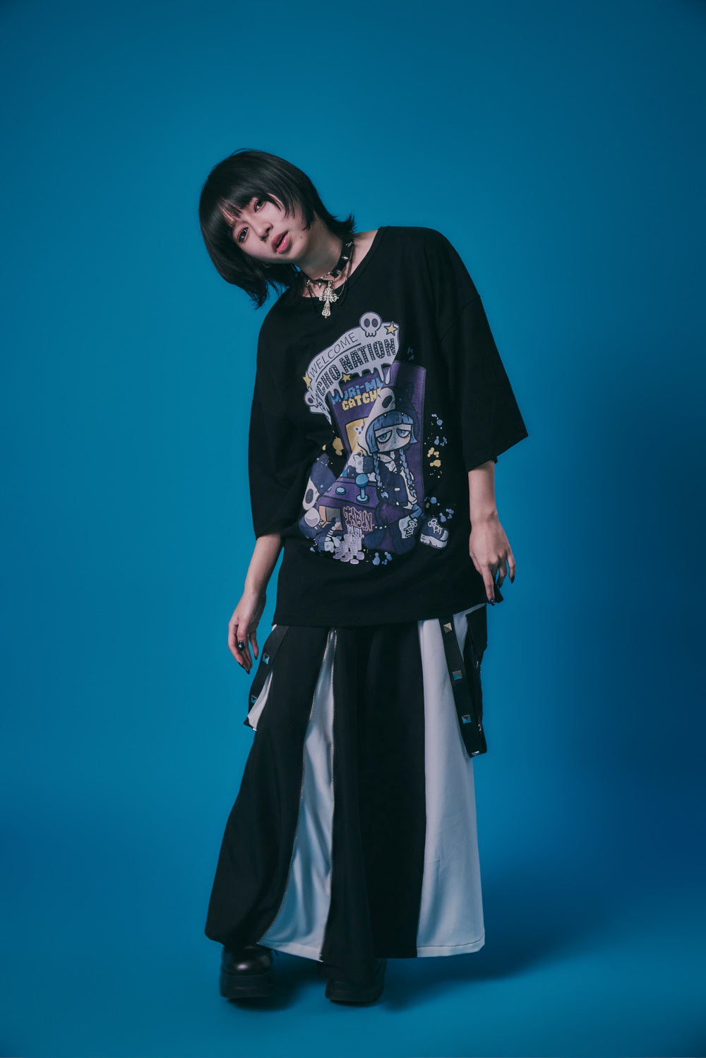 【PSYCHO NATION】× たぶん、無理。  木天蓼にゃん子TEE(726800)