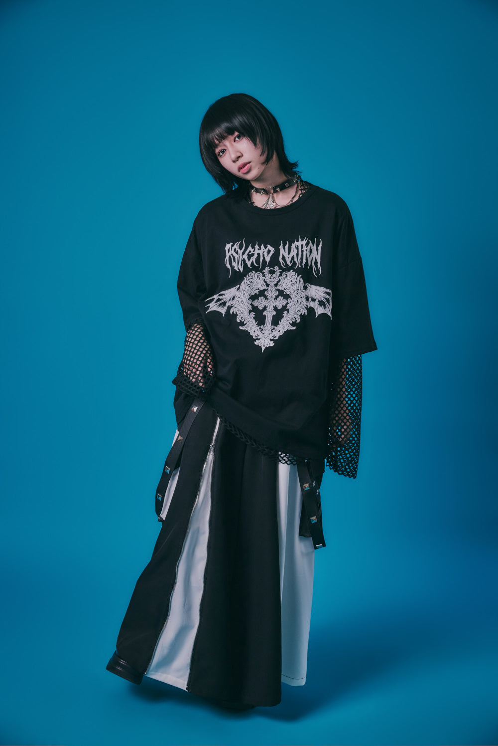 【PSYCHO NATION】メッシュアンサンブルTEE(726605)