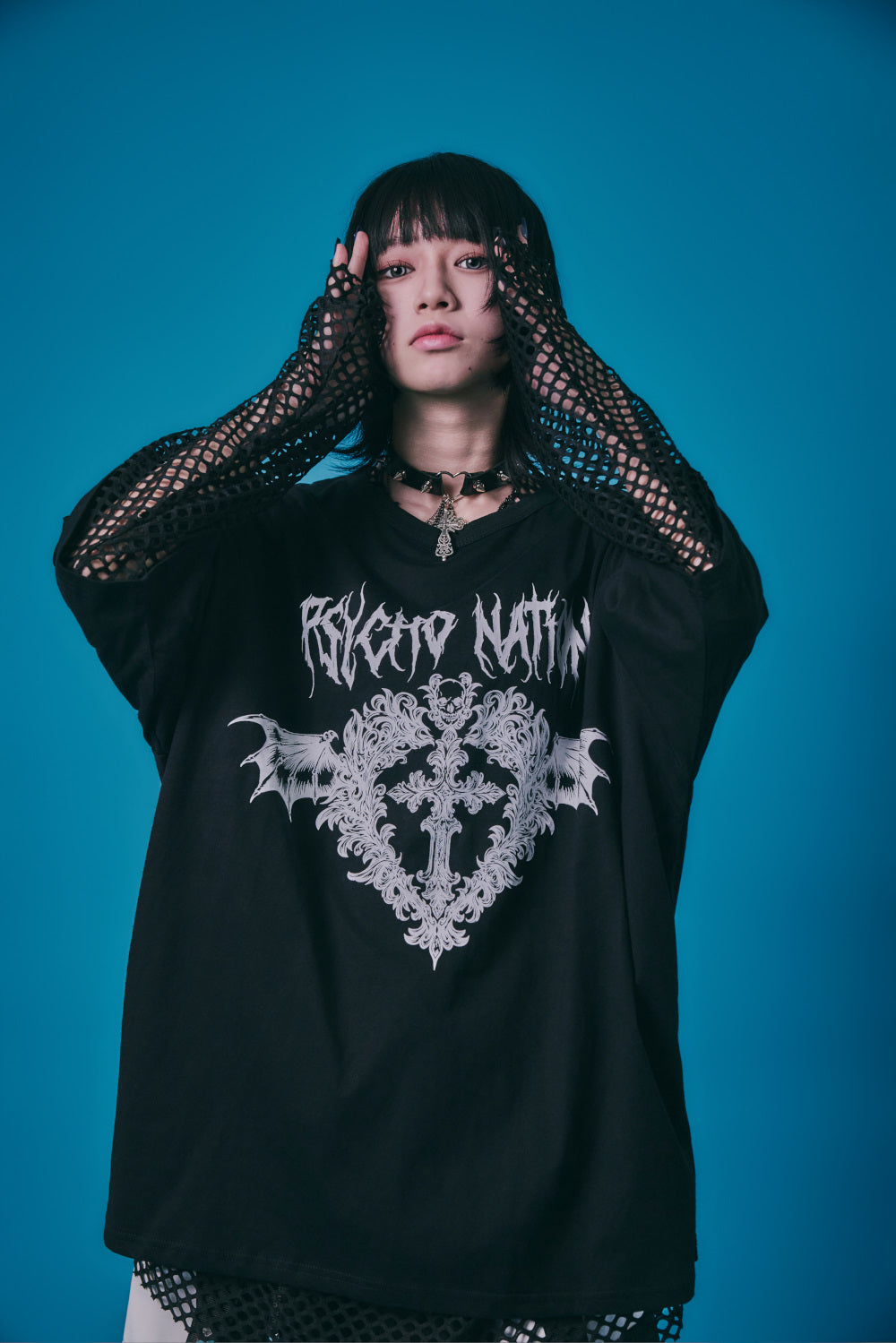 【PSYCHO NATION】メッシュアンサンブルTEE(726605)