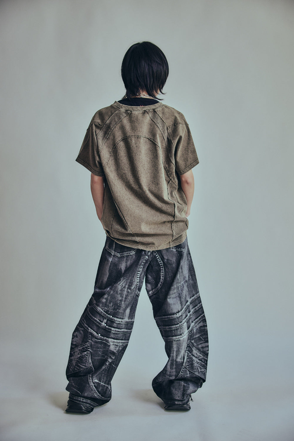【P.N UNDERGROUND】ワッフル切替TEE (726407)
