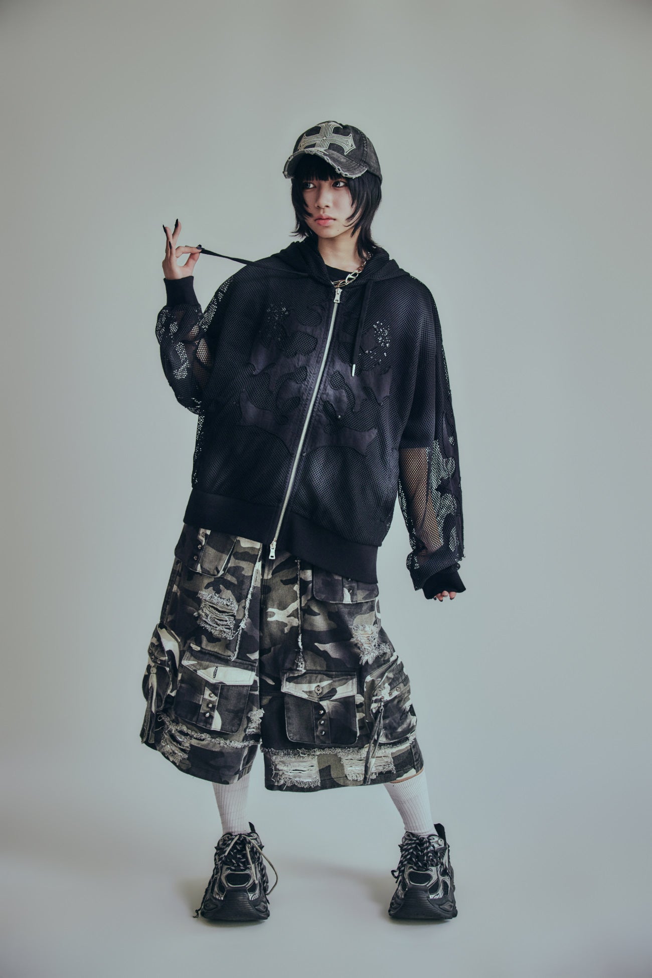 P.N UNDERGROUND】メッシュZIPパーカー (726611) – ring official